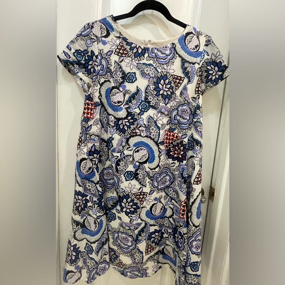 Betsey Johnson Blue and Purple Floral Dress